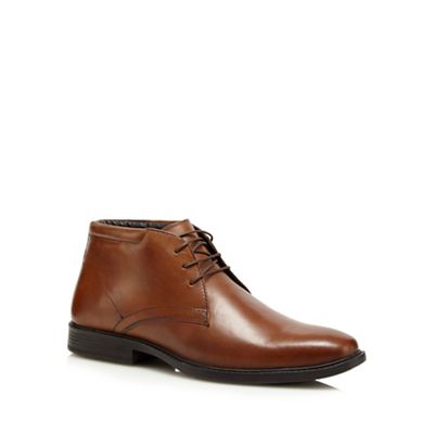 The Collection Tan leather 'Halifax' chukka boots